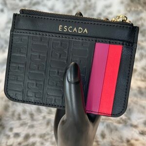 Escada Leather Card Coin Case